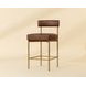 Astellan Bravo Cognac Upholstered Counter Height Stool