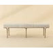 Nuvella Hailey Moon Upholstered 60" Accent Bench