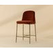 Nestorra Meg Rust Upholstered Counter Height Stool