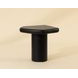 Detti Black Free Form Concrete Top Outdoor End Table