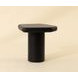 Detti Black Free Form Concrete Top Outdoor End Table