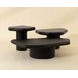 Detti Black Free Form Small Concrete Top Outdoor Cocktail Table