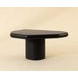Detti Black Free Form Small Concrete Top Outdoor Cocktail Table
