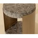 Gardiner Dark Emperador Outdoor Round End Table