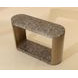 Gardiner Dark Emperador Outdoor Oval Console Table
