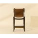 Nile Nubuck Caramel Leather Upholstered Counter Height Stool