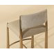 Baymont Napa Beige and Santa Cruz Oatmeal Upholstered Counter Height Stool
