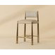 Baymont Napa Beige and Santa Cruz Oatmeal Upholstered Counter Height Stool