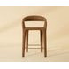 Avenlee Milliken Cognac Upholstered Counter Height Stool