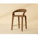 Avenlee Milliken Cognac Upholstered Counter Height Stool