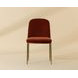 Nestorra Meg Rust Upholstered Dining Chair Set of 2