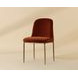 Nestorra Meg Rust Upholstered Dining Chair Set of 2