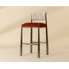 Baymont Meg Rust and Terri Nutmeg Upholstered Barstool