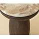 Orlena Macchiato Outdoor Round End Table