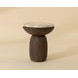 Orlena Macchiato Outdoor Round End Table