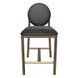 Claribel Bravo Black and Abbington Black Upholstered Counter Height Stool
