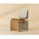 Dunleigh Kona Camel and Noah Ecru Performance Fabric Upholstered Dining Chair