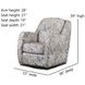 Alba Pewter Swivel Glider Accent Chair