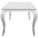 Carone White And Chrome 61" Dining Table