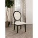 Twyla Cream and Dark Cocoa Side Chair Set of 2