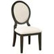 Twyla Cream and Dark Cocoa Side Chair Set of 2