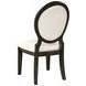Twyla Cream and Dark Cocoa Side Chair Set of 2
