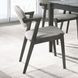 Stevie Brown Grey and Black Side Chair Set of 2