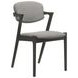 Stevie Brown Grey and Black Side Chair Set of 2