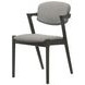 Stevie Brown Grey and Black Side Chair Set of 2