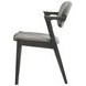 Stevie Brown Grey and Black Side Chair Set of 2