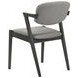 Stevie Brown Grey and Black Side Chair Set of 2