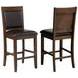 Dewey Brown and Walnut Counter Height Chair Set of 2