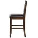 Dewey Brown and Walnut Counter Height Chair Set of 2