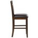 Dewey Brown and Walnut Counter Height Chair Set of 2