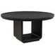 Leandro Burnished Black 60" Round Dining Table