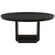 Leandro Burnished Black 60" Round Dining Table