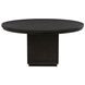 Leandro Burnished Black 60" Round Dining Table