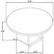 Leandro Burnished Black 60" Round Dining Table