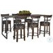 Havenstead Dark Brown 84" Rectangular Counter Height Dining Table