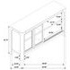 Solano Weathered Mango 2 Glass Door Sideboard