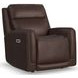 Alister Burnt Umber Triple Power Glider Recliner with USB Charging