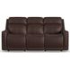 Alister Burnt Umber Triple Power Glider Reclining Living Room Set