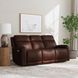Alister Burnt Umber Triple Power Glider Reclining Living Room Set