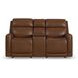 Alister Sedona Brown Triple Power Glider Reclining Living Room Set
