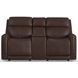 Alister Burnt Umber Triple Power Glider Reclining Living Room Set