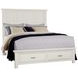 Maple Road Soft White Mansion Storage Panel Bedroom Set