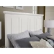 Maple Road Soft White Queen Mansion Low Profile Bed