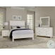 Maple Road Soft White Queen Mansion Low Profile Bed
