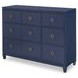 Summerland Inkwell Blue 6 Drawer Dresser