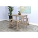 Ember Grace Beach Pebble 33" Counter Height Dining Bench